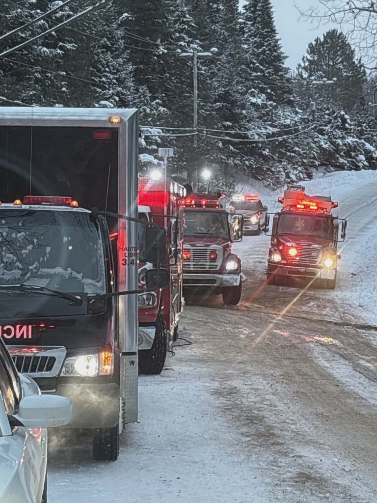 Incendie &agrave; Saint-Michel-des-Saints