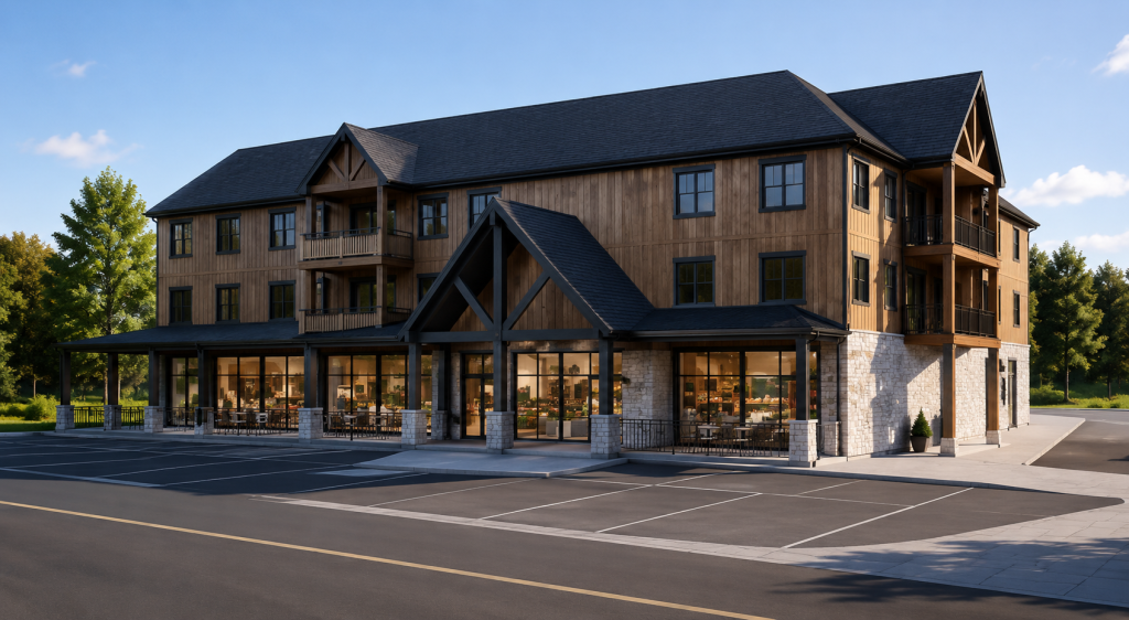 Un projet de 22 logements et d&rsquo;un march&eacute; d&rsquo;alimentation pour Saint-Z&eacute;non